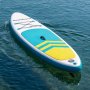 Uppbl�sbar SUP 320 cm | Uppbl�sbar paddle board | Stabil & h�llbar | Bl�/Gul