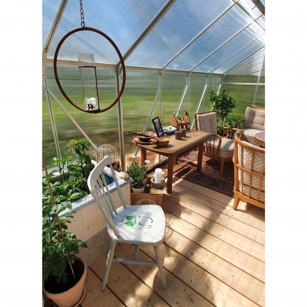 Växthus 18m² Premium | Extra hög odlingshöjd | 6mm kanalplast Växthus 18m² Premium | Extra hög odlingshöjd | 6mm kanalplast