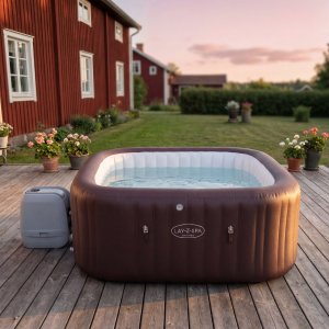 Bestway Maldives HydroJet PRO | Uppbl�sbart spabad 201x201x80 cm | 7 personer | 6001U