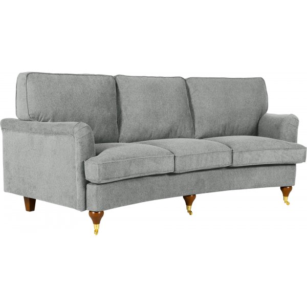 Howardsoffa 3-sits | Sv�ngd design, pocketfj�drar & avtagbar kl�dsel | Gr�