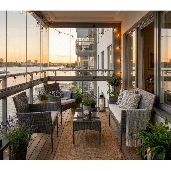 Balkongset i grått – Komplett möbelset med bord & sittplatser | Fjällbacka Balkongset i grått – Komplett möbelset med bord & sittplatser | Fjällbacka