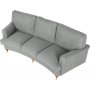 Howardsoffa 3-sits | Sv�ngd design, pocketfj�drar & avtagbar kl�dsel | Gr�