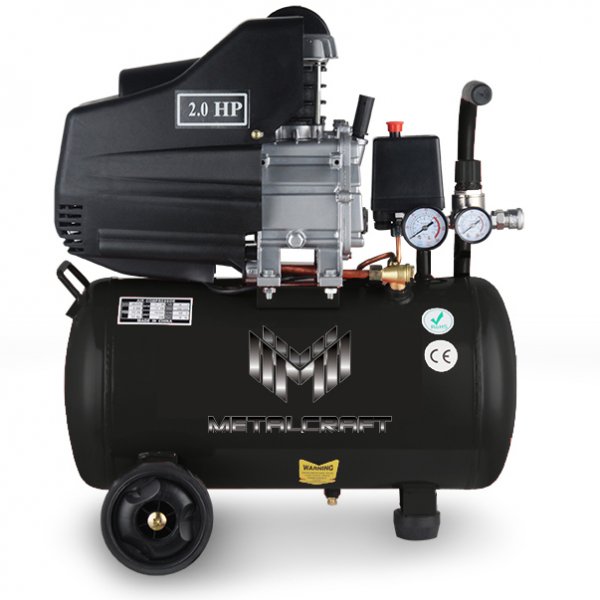 Kompressor med 24 liters tank