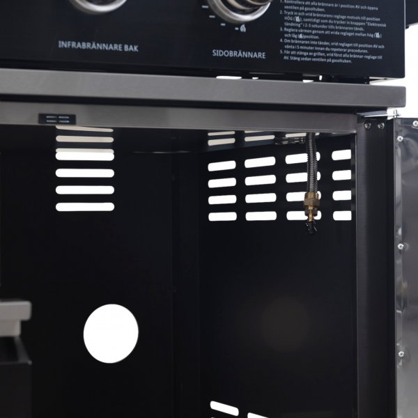 Rostfri gasolgrill/utekk | Varmluftsfunktion | New Orleans Blackline