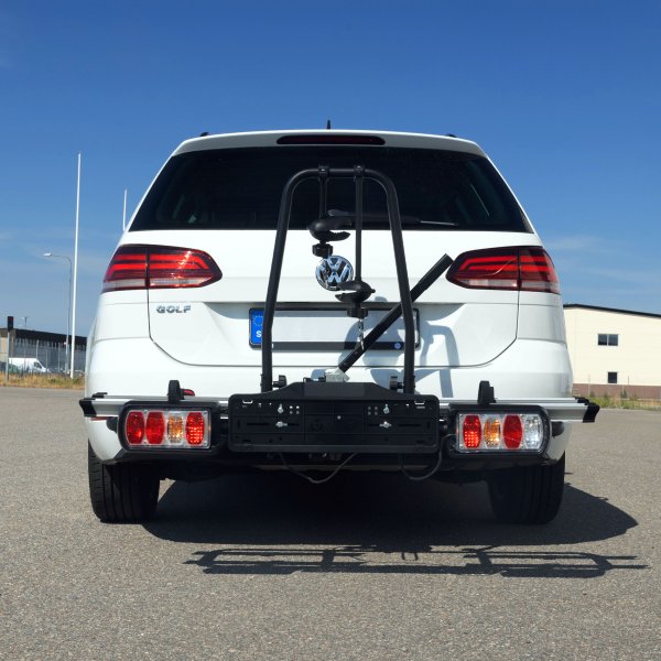 Cykelhllare bil fr elcykel med lyse | 2 cyklar | Kapacitet 60kg