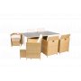 Matgrupp/Utegrupp 10 platser | 6 Stolar & 4 Pallar | Sk�rhamn beige