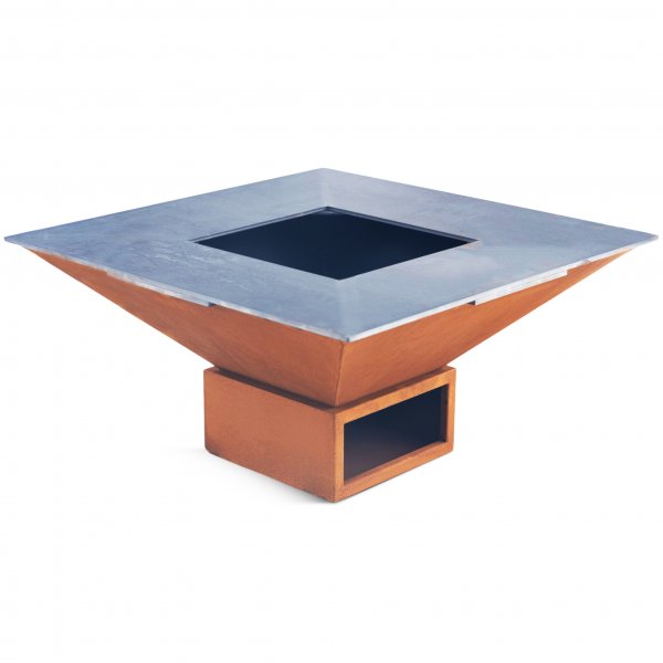 Vedeldad grill i cortenstl | Yttern