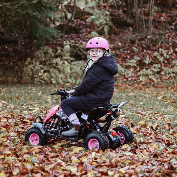 Mini ATV 49cc bensin - ATV-10 - Rosa Mini ATV 49cc bensin - ATV-10 - Rosa