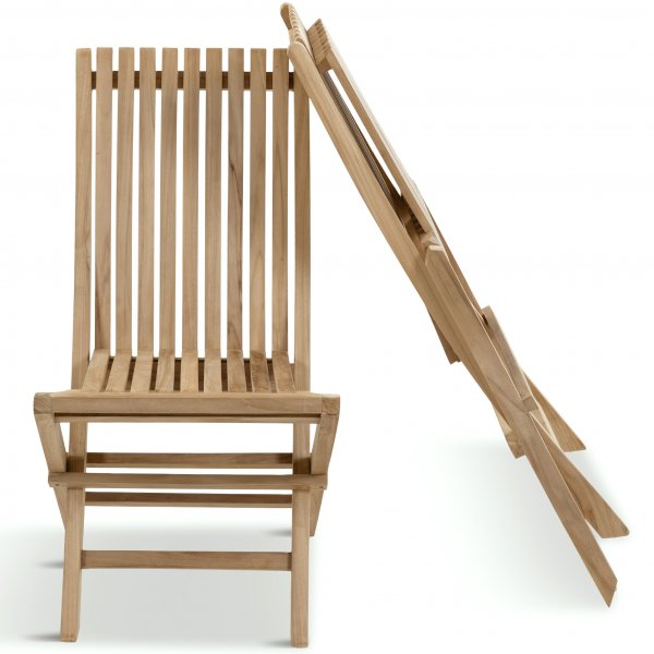 Runt utebord i premiumteak | 4 stolar |Lyfco Smgen