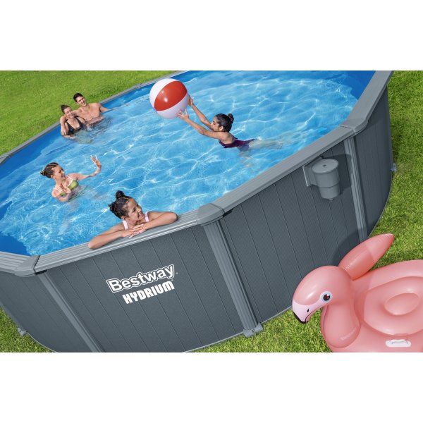 Bestway pool ovan mark Ø5,49m – 132cm djup | Hydrium™ Stålväggspool Set (561CS) Bestway pool ovan mark Ø5,49m – 132cm djup | Hydrium™ Stålväggspool Set (561CS)