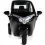 Elmopedbil trehjulig 2000W | Klass 1 | 45 km/tim | Svart