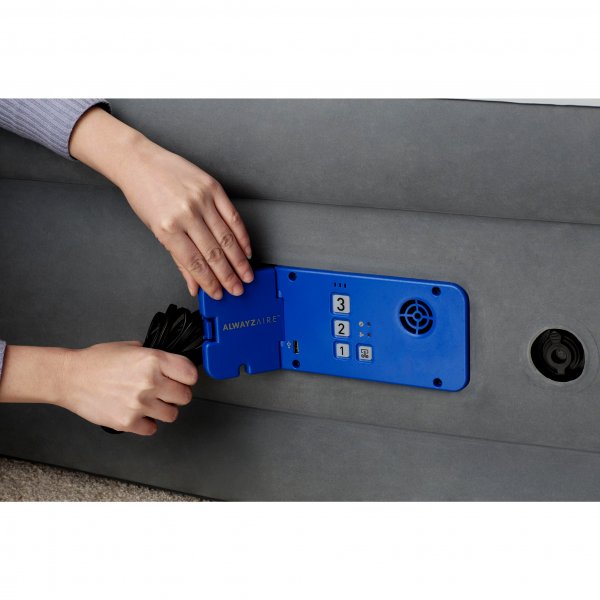 Queen Size luftmadrass AlwayzAire Fortech Airbed Queen med inbyggd elektrisk pump Queen Size luftmadrass AlwayzAire Fortech Airbed Queen med inbyggd elektrisk pump