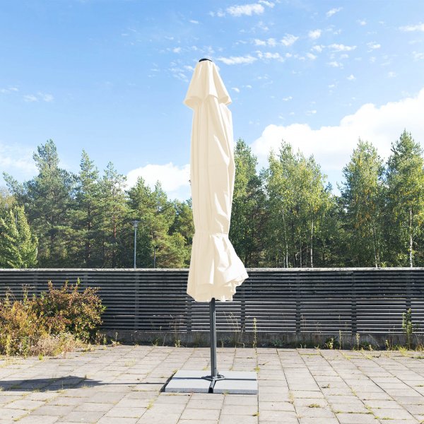 Helautomatiskt premiumparasoll 6m | Beige Helautomatiskt premiumparasoll 6m | Beige