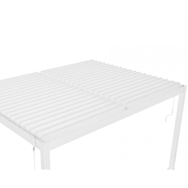 Pergola | ppningsbart lamelltak | 4x3 | Vit