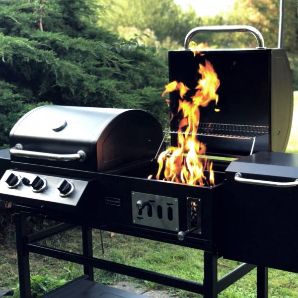 Kombinerad kol- & gasolgrill med r�k | Cleaveland