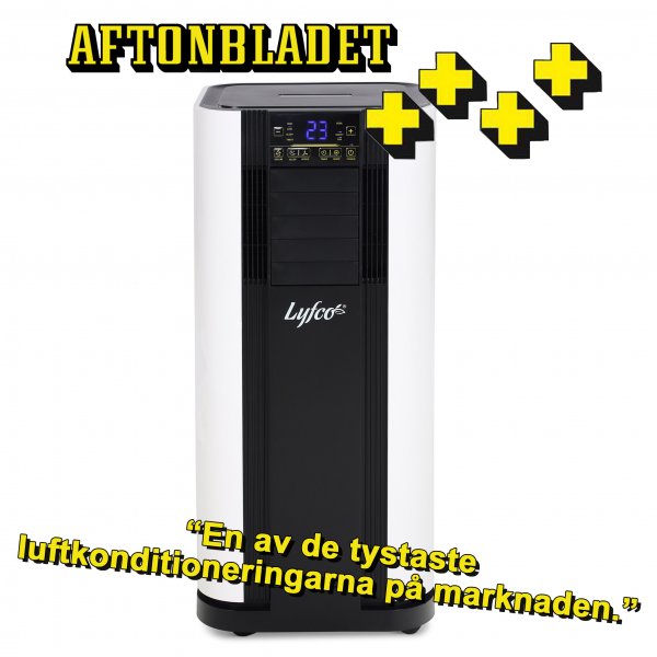Portabel AC för 37m² | Toppbetyg i test | Extra tyst | 9000BTU | Lyfco Portabel AC för 37m² | Toppbetyg i test | Extra tyst | 9000BTU | Lyfco