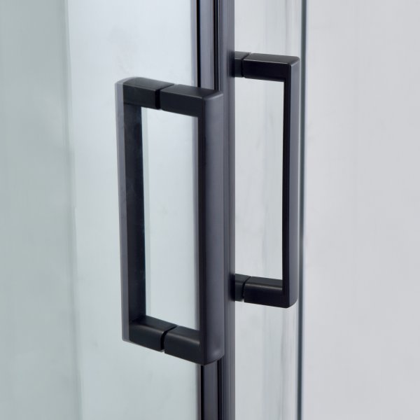 Komplett Duschkabin - Flera strållägen - Regndusch - Svart profil Komplett Duschkabin - Flera strållägen - Regndusch - Svart profil