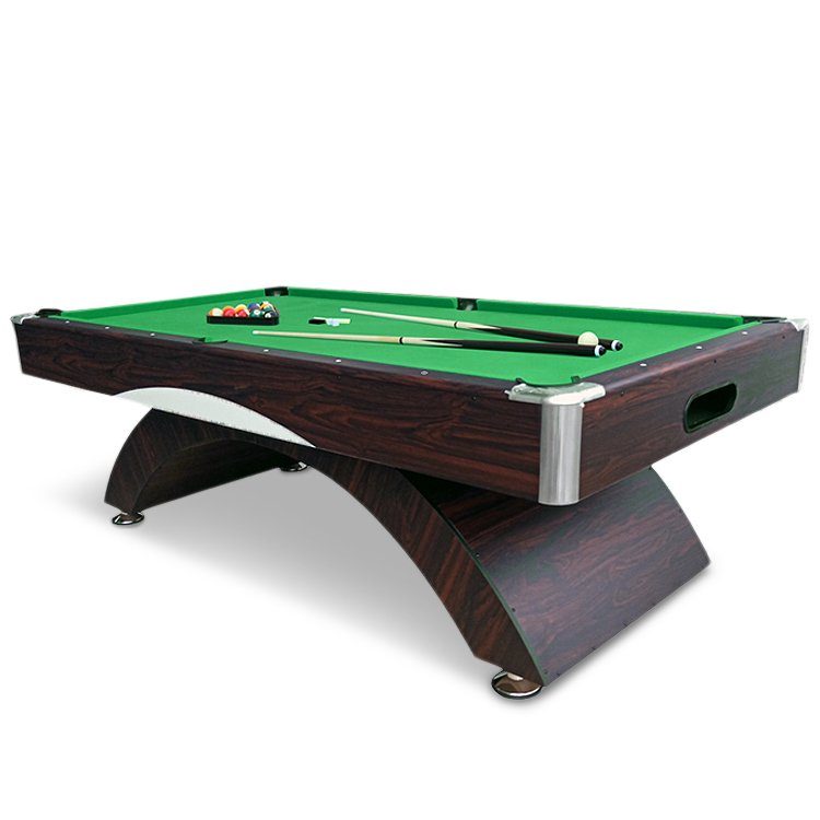 Biljardbord 8 fot | Grön | MDF | Biljardbord i robust MDF-konstruktion och PVC-laminering