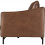 Soffa 3-sits | Cognacsfärgat ecoläder, metallben & modern design | Harpan Soffa 3-sits | Cognacsfärgat ecoläder, metallben & modern design | Harpan