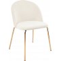 Matstolar i beige sammet med diamantmönster och mässingsben, 2-pack | Plaza Velvet Matstolar i beige sammet med diamantmönster och mässingsben, 2-pack | Plaza Velvet