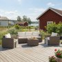 Loungegrupp utemöbler | Brun konstrotting | Huvudskär Loungegrupp utemöbler | Brun konstrotting | Huvudskär