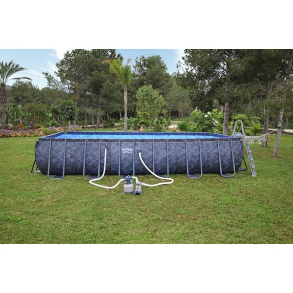 Bestway pool ovan mark 7,32 x 3,66 m – 132 cm djup | APX 365™ Rektangulär Stålpool Set (561KG) Bestway pool ovan mark 7,32 x 3,66 m – 132 cm djup | APX 365™ Rektangulär Stålpool Set (561KG)