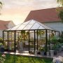 Gazebo 17,6m² | Stort premiumväxthus| Stormgaranti | 4 mm säkerhetsglas Gazebo 17,6m² | Stort premiumväxthus| Stormgaranti | 4 mm säkerhetsglas