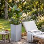 1 Fiberarmerad utomhuskruka - Hög modell - Ljusgrå