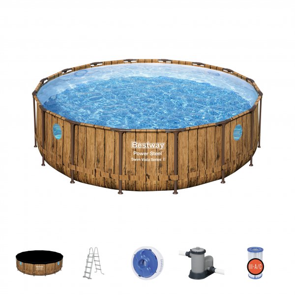 Bestway pool ovan mark �4,88m | Power Steel Swim Vista II (56725)