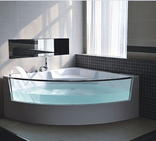 Bubbelbadkar Thelma | 150x150x64cm | Stilren design | Vit