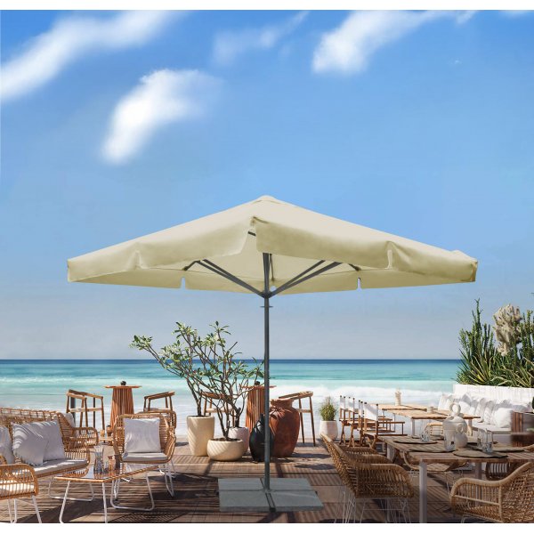 Helautomatiskt parasoll| 4x4 m |Beige Helautomatiskt parasoll| 4x4 m |Beige