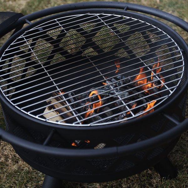 Habanero Eldstad / eldkorg i stl | Portabel grill fr utomhusmilj | Eldsland