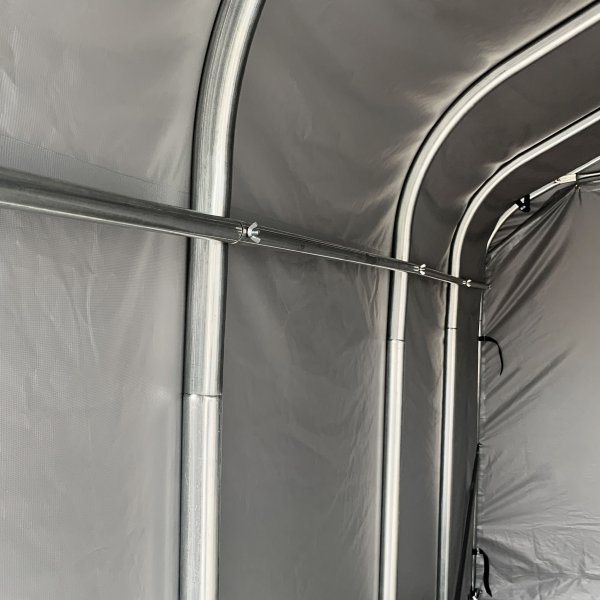 Garagetält 3,6x4,8m | 17,3m² - 500g/m² | PVC - Grå Garagetält 3,6x4,8m | 17,3m² - 500g/m² | PVC - Grå