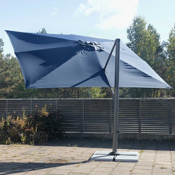 Rektangul�rt parasoll - Bl� 3x4m - FYNDVARA