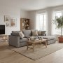 Falkenberg Divansoffa | Vändbar Divan & Pocketfjädrar | Stor Soffa i Grått Tyg 296 cm Falkenberg Divansoffa | Vändbar Divan & Pocketfjädrar | Stor Soffa i Grått Tyg 296 cm