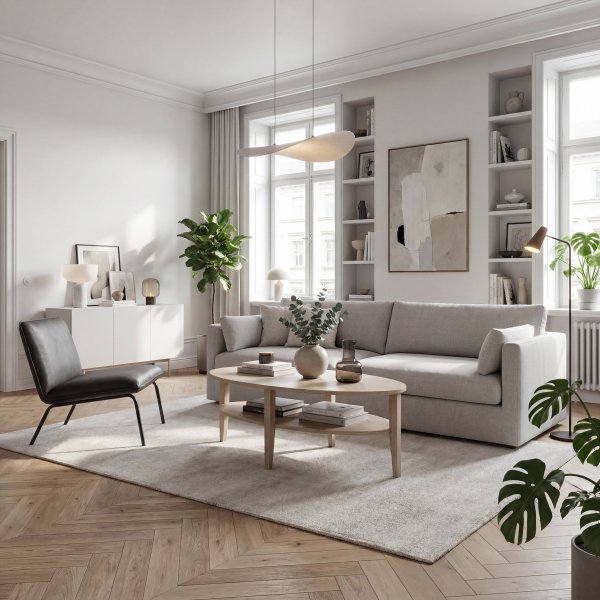 Soffbord 120 cm | Oljad ek, oval design & praktisk hylla | Atlanta