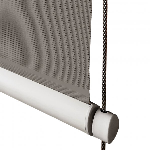 Vertikalmarkis/Balkongmarkis + fj�rrkontroll 3x2,5m| Ljusgr� | Stor lagerrensning - FYNDVARA