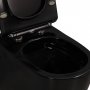 Vgghngd toalett inkl. Dold cistern | Svart | Toalettpaket
