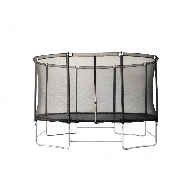 Oval Studsmatta | 2,44 x 3,96 m | Svart Oval Studsmatta | 2,44 x 3,96 m | Svart