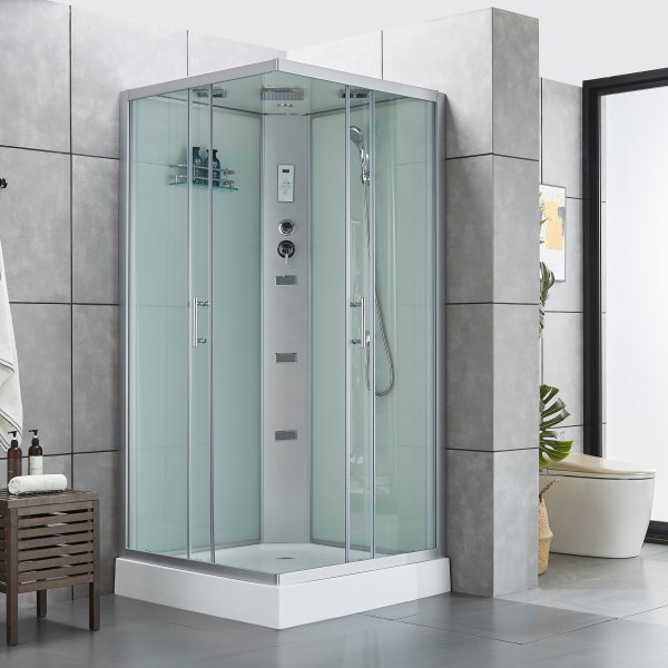 Duschkabin i akryl med bluetooth och massage