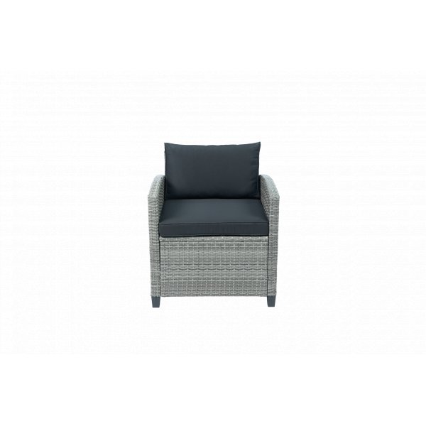 Loungegrupp med soffa, 2 f�t�ljer & bord i gr�tt | Arholma