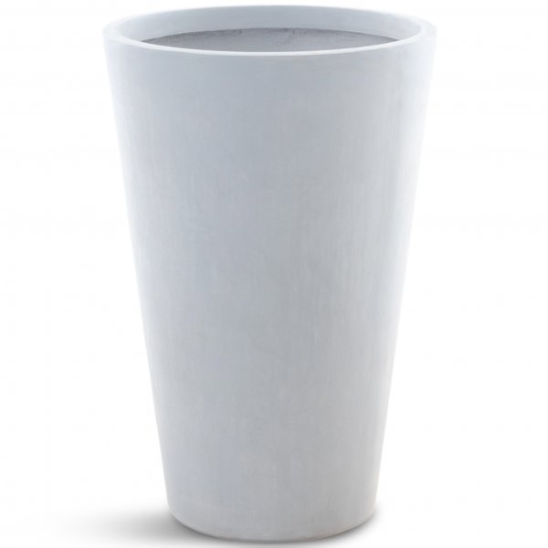 Fiberarmerad utomhuskruka - Hg rund modell - Ljusgr