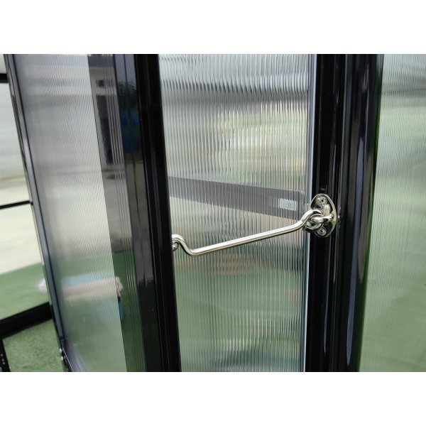 Vxthus 18m Premium | Extra hg odlingshjd | 6mm kanalplast | Svart