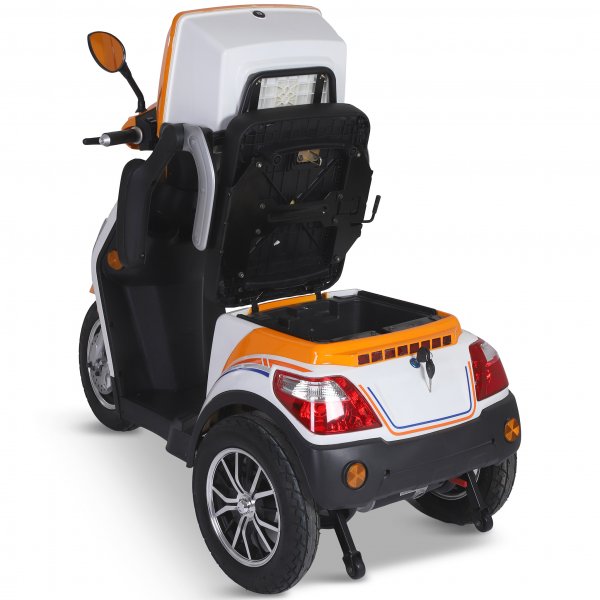 Promenadscooter 1100W | Terränghjul | Orange/Vit Promenadscooter 1100W | Terränghjul | Orange/Vit