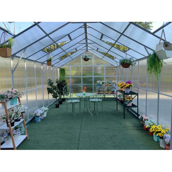 Växthus 18m² Premium | Extra hög takhöjd | 6mm kanalplast Växthus 18m² Premium | Extra hög takhöjd | 6mm kanalplast