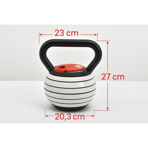 Justerbar kettlebell 3,4-18kg | 7 viktniver | Lyfco