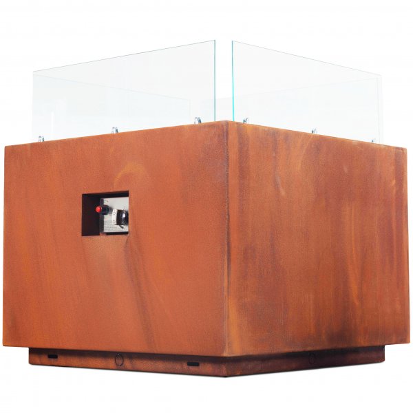 Gasoldriven eldstad i cortenstl | Fr utomhusmilj | Vilhelmina