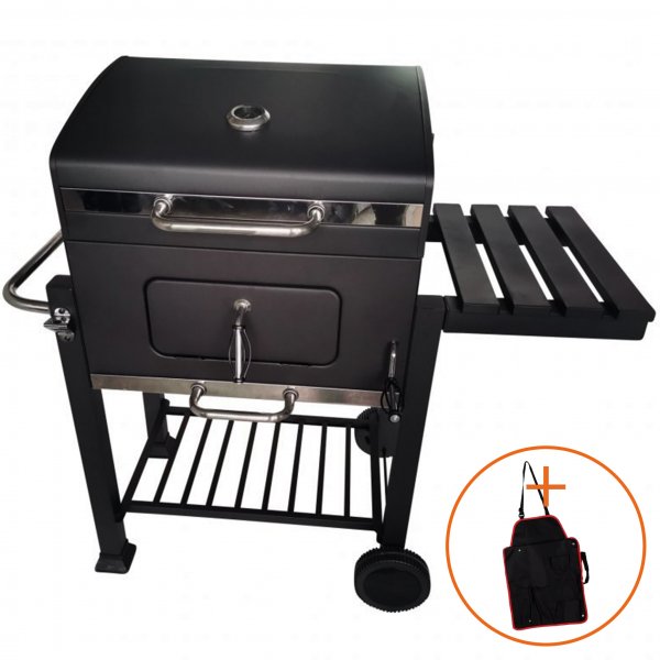 Kolgrill med hj- och snkbar kolbdd | Christoffer | Inklusive frklde