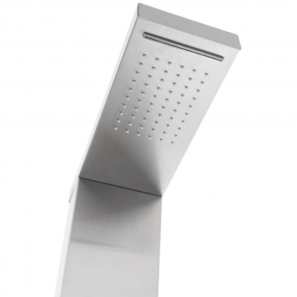 Utedusch med toppdusch & regndusch | Borstat rostfritt stål Utedusch med toppdusch & regndusch | Borstat rostfritt stål