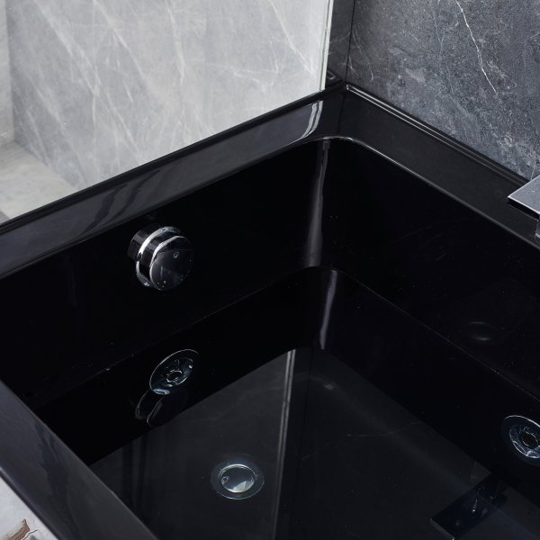 Bubbelbadkar 170x75cm | 100% akryl | BK-002(1700) | Svart Bubbelbadkar 170x75cm | 100% akryl | BK-002(1700) | Svart